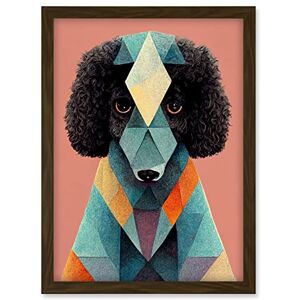 Doppelganger33 LTD Geometric Poodle Dog Boho Abstract Fun Pastel Artwork Framed A3 Wall Art Print Doppelganger33 LTD Geometric Poodle Dog Boho Abstract Fun Pastel Artwork Framed A3 Wall Art Print