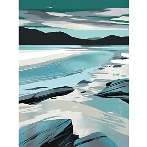 Artery8 Luskentyre Beach Isle of Harris Coastal Landscape Extra Large XL Wall Art Poster Print Artery8 Luskentyre Beach Isle of Harris Coastal Landscape Extra Large XL Wall Art Poster Print