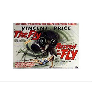 Wee Blue Coo Film Return Of The Fly Vincent Price Sci Fi Horror Sequel Art Wall Art Print Wee Blue Coo Film Return Of The Fly Vincent Price Sci Fi Horror Sequel Art Wall Art Print
