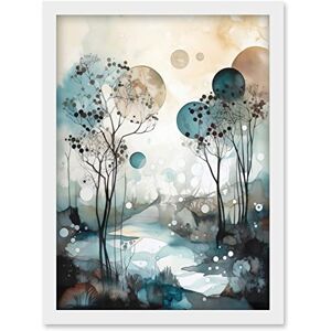 Artery8 Snowfall over Autumn Trees in Snowy River Dream Landscape Modern Watercolour Painting Artwork Framed Wall Art Print A4 Artery8 Snowfall over Autumn Trees in Snowy River Dream Landscape Modern Watercolour Painting Artwork Framed Wall Art Print A4