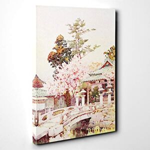 Big Box Art Canvas Print Wall Art Ella Du Cane Japanese Oriental A Shrine at Kyomidzu Mounted & Stretched Box Frame Picture Home Decor for Kitchen, Living Room, Bedroom, Multi-Colour, 20x14 Inch Big Box Art Canvas Print Wall Art Ella Du Cane Japanese Oriental A Shrine at Kyomidzu Mounted & Stretched Box Frame Picture Home Decor for Kitchen, Living Room, Bedroom, Multi-Colour, 20x14 Inch
