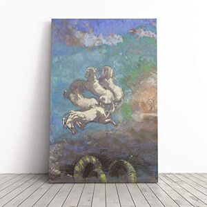 Big Box Art Canvas Print Wall Art Odilon Redon White Horses Mounted and Stretched Box Frame Picture Home Decor for Kitchen, Living, Dining Room, Bedroom, Hallway, Multi-Colour, 20x14 Inch Big Box Art Canvas Print Wall Art Odilon Redon White Horses Mounted and Stretched Box Frame Picture Home Decor for Kitchen, Living, Dining Room, Bedroom, Hallway, Multi-Colour, 20x14 Inch