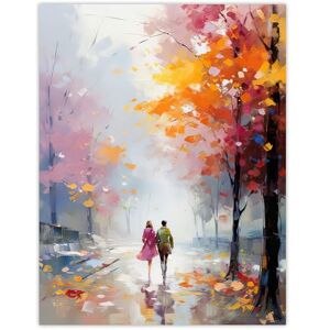 Artery8 Lovers Autumn Walk Oil Painting Orange Pink Blue Couple Walking Through Park Large Wall Art Poster Print Thick Paper 18X24 Inch Artery8 Lovers Autumn Walk Oil Painting Orange Pink Blue Couple Walking Through Park Large Wall Art Poster Print Thick Paper 18X24 Inch