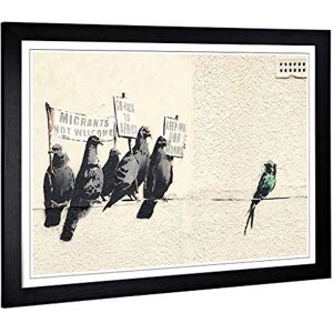 Big Box Art Framed Print of Banksy Birds Graffiti Design Wall Art Picture Home Decor for Kitchen, Living, Dining Room, Bedroom, Hallway, Office, Black, A2 / 24.5x18 Inch / 62x45cm Big Box Art Framed Print of Banksy Birds Graffiti Design Wall Art Picture Home Decor for Kitchen, Living, Dining Room, Bedroom, Hallway, Office, Black, A2 / 24.5x18 Inch / 62x45cm