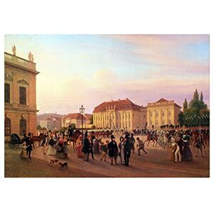 Wee Blue Coo Painting Brucke Berlin Parade Before Palace Wall Art Print Wee Blue Coo Painting Brucke Berlin Parade Before Palace Wall Art Print