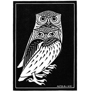 Wee Blue Coo Two Owls Illustration Julie De Graag Art Print Poster Wall Decor Wee Blue Coo Two Owls Illustration Julie De Graag Art Print Poster Wall Decor