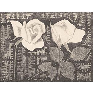 Artery8 Samuel Jessurun De Mesquita Two Roses Still Life Unframed Wall Art Print Poster Home Decor Premium Artery8 Samuel Jessurun De Mesquita Two Roses Still Life Unframed Wall Art Print Poster Home Decor Premium