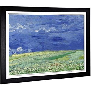 Big Box Art Framed Print of Vincent Van Gogh Wheatfield Under Thunderclouds Design Wall Art Picture Home Decor for Kitchen, Living Room, Bedroom, Hallway, Black, A2 / 24.5x18 Inch / 62x45cm Big Box Art Framed Print of Vincent Van Gogh Wheatfield Under Thunderclouds Design Wall Art Picture Home Decor for Kitchen, Living Room, Bedroom, Hallway, Black, A2 / 24.5x18 Inch / 62x45cm