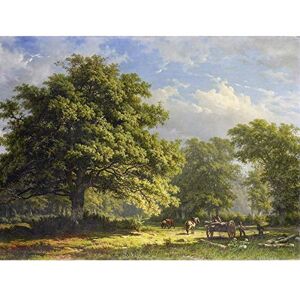 Artery8 Roth View Forest Bentheim Landscape Painting Art Print Canvas Premium Wall Decor Poster Mural Artery8 Roth View Forest Bentheim Landscape Painting Art Print Canvas Premium Wall Decor Poster Mural