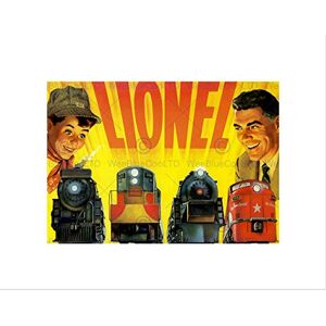 Wee Blue Coo VINTAGE ADVERT TRANSPORT LIONEL TRAINS NEW BLACK FRAMED ART PRINT B12X11454 Wee Blue Coo VINTAGE ADVERT TRANSPORT LIONEL TRAINS NEW BLACK FRAMED ART PRINT B12X11454