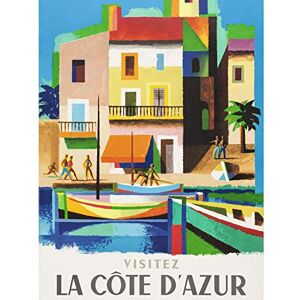 Fine Art Prints Nathan Visit Cote D'azur Railway Travel Advert Large Print Poster Wall Art Decor Picture,24 x 18 inches Fine Art Prints Nathan Visit Cote D'azur Railway Travel Advert Large Print Poster Wall Art Decor Picture,24 x 18 inches
