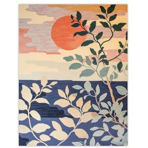 Artery8 Sunset in Coastal Trees Painting Zen Calm Warm Living Room Extra Large XL Wall Art Poster Print Artery8 Sunset in Coastal Trees Painting Zen Calm Warm Living Room Extra Large XL Wall Art Poster Print