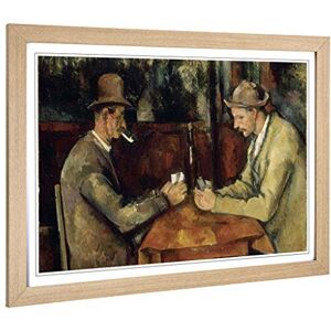 Big Box Art Framed Print of Paul Cezanne The Card Players (2) Design Wall Art Picture Home Decor for Kitchen, Living Room, Bedroom, Hallway, Oak, A2 / 24.5x18 Inch / 62x45cm Big Box Art Framed Print of Paul Cezanne The Card Players (2) Design Wall Art Picture Home Decor for Kitchen, Living Room, Bedroom, Hallway, Oak, A2 / 24.5x18 Inch / 62x45cm