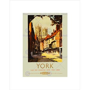 Wee Blue Coo Travel York England UK Cathedral Minster Shambles Rail Train Art Wall Art Print Wee Blue Coo Travel York England UK Cathedral Minster Shambles Rail Train Art Wall Art Print