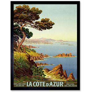 Fine Art Prints De Tanguy Cote D'azur France Travel Advert Art Print Framed Poster Wall Decor 12x16 inch Fine Art Prints De Tanguy Cote D'azur France Travel Advert Art Print Framed Poster Wall Decor 12x16 inch