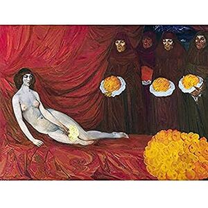 Fine Art Prints Anisfeld The Golden Tribute Gift Painting Nude Woman Red Bedroom Art Print Canvas Premium Wall Decor Poster Mural Fine Art Prints Anisfeld The Golden Tribute Gift Painting Nude Woman Red Bedroom Art Print Canvas Premium Wall Decor Poster Mural