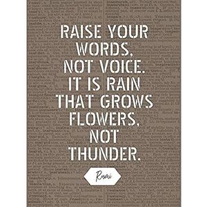 Artery8 Dictionary Quote Rumi Rain Grows Flowers Not Thunder Unframed Wall Art Print Poster Home Decor Premium Artery8 Dictionary Quote Rumi Rain Grows Flowers Not Thunder Unframed Wall Art Print Poster Home Decor Premium