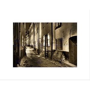 Wee Blue Coo OLD TOWN SEPIA STOCKHOLM SWEDEN ARCHITECTURE BLACK FRAMED ART PRINT B12X9322 Wee Blue Coo OLD TOWN SEPIA STOCKHOLM SWEDEN ARCHITECTURE BLACK FRAMED ART PRINT B12X9322