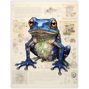 Artery8 Frog Robot Hybrid Secret Military Schematic Blueprint Futuristic Complex Arcane Manuscript Gift For Him Man Cave Extra Large XL Wall Art Poster Print Artery8 Frog Robot Hybrid Secret Military Schematic Blueprint Futuristic Complex Arcane Manuscript Gift For Him Man Cave Extra Large XL Wall Art Poster Print