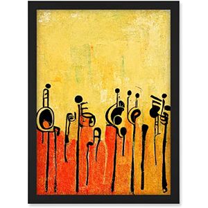 Doppelganger33 LTD Abstract Music Band Figures In Warm Acrylic Tones Musical Artwork Framed A3 Wall Art Print Doppelganger33 LTD Abstract Music Band Figures In Warm Acrylic Tones Musical Artwork Framed A3 Wall Art Print