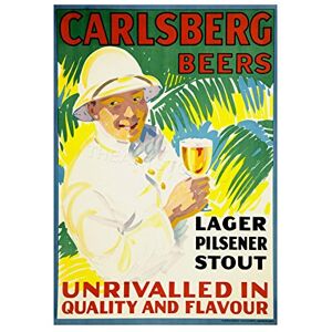 Wee Blue Coo Ad Drink Alcohol Beer Lager Danish Tropic Wall Art Print Wee Blue Coo Ad Drink Alcohol Beer Lager Danish Tropic Wall Art Print