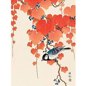 Wee Blue Coo Japan Nature Bird Ivy Berry Shoson Ohara Picture Canvas Print Wee Blue Coo Japan Nature Bird Ivy Berry Shoson Ohara Picture Canvas Print