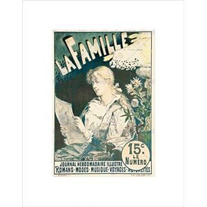 Wee Blue Coo Magazine Cover Nouveau Paris Metivet La Famille Newspaper Wall Art Print Wee Blue Coo Magazine Cover Nouveau Paris Metivet La Famille Newspaper Wall Art Print