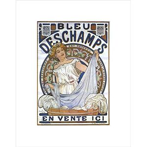 Wee Blue Coo Alphonse Mucha Bleu Deschamps Old Master Picture Wall Art Print Wee Blue Coo Alphonse Mucha Bleu Deschamps Old Master Picture Wall Art Print