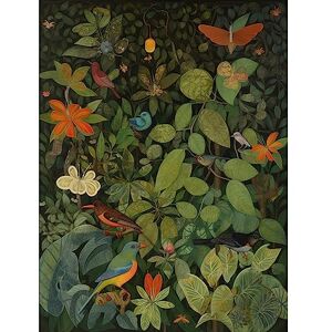 Artery8 Audubon Style Birds and Insects in Jungle Extra Large XL Wall Art Poster Print Artery8 Audubon Style Birds and Insects in Jungle Extra Large XL Wall Art Poster Print