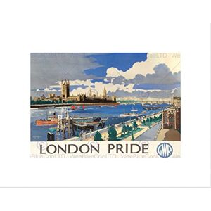 Wee Blue Coo Travel London Pride Westminster Abbey Thames River Wall Art Print Wee Blue Coo Travel London Pride Westminster Abbey Thames River Wall Art Print