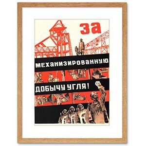 Wee Blue Coo VINTAGE AD COAL MINE COMMUNISM SOVIET UNION FRAMED PRINT F97X3000 Wee Blue Coo VINTAGE AD COAL MINE COMMUNISM SOVIET UNION FRAMED PRINT F97X3000