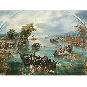 Artery8 Van De Venne Fishing For Souls Painting Art Print Canvas Premium Wall Decor Poster Mural Artery8 Van De Venne Fishing For Souls Painting Art Print Canvas Premium Wall Decor Poster Mural