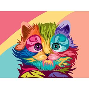 Fine Art Prints Cat Illustration Cute Colourful Large Wall Art Print Canvas Premium Poster,Multi-color,18 x 24 inches Fine Art Prints Cat Illustration Cute Colourful Large Wall Art Print Canvas Premium Poster,Multi-color,18 x 24 inches