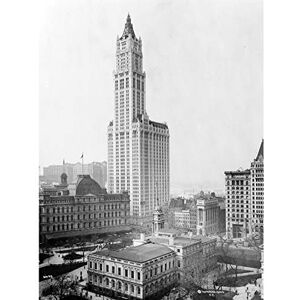 Artery8 New York City Woolworth Building 2 1915 Vintage Photo Premium Wall Art Canvas Print 18X24 Inch Artery8 New York City Woolworth Building 2 1915 Vintage Photo Premium Wall Art Canvas Print 18X24 Inch