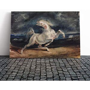 Big Box Art Eugene Delacroix Frightened Horse Canvas Print Gallery Wrapped 30mm Frame Wall Art 30x20 inches Ready to Hang Modern Animals Picture Living Room Bedroom Lounge Office Big Box Art Eugene Delacroix Frightened Horse Canvas Print Gallery Wrapped 30mm Frame Wall Art 30x20 inches Ready to Hang Modern Animals Picture Living Room Bedroom Lounge Office