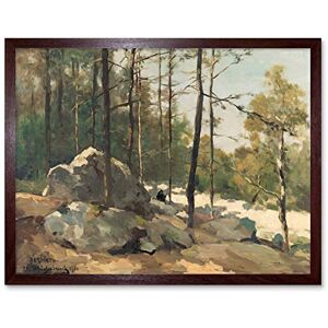 Artery8 Weissenbruch Wooded View Near Barbizon Painting Art Print Framed Poster Wall Decor 12x16 inch Artery8 Weissenbruch Wooded View Near Barbizon Painting Art Print Framed Poster Wall Decor 12x16 inch