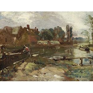 Artery8 John Constable Flatford Mill From The Lock Painting Large Wall Art Poster Print Thick Paper 18X24 Inch Artery8 John Constable Flatford Mill From The Lock Painting Large Wall Art Poster Print Thick Paper 18X24 Inch