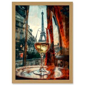 Artery8 Through the Wine Glass Oil Painting Paris France Eiffel Tower View from Glass Window Artwork Framed A3 Wall Art Print Artery8 Through the Wine Glass Oil Painting Paris France Eiffel Tower View from Glass Window Artwork Framed A3 Wall Art Print