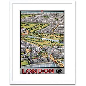 Wee Blue Coo TRAVEL LONDON GWR RAIL TRAIN UK VINTAGE RETRO ADVERTISING FRAMED PRINT F97X7084 Wee Blue Coo TRAVEL LONDON GWR RAIL TRAIN UK VINTAGE RETRO ADVERTISING FRAMED PRINT F97X7084