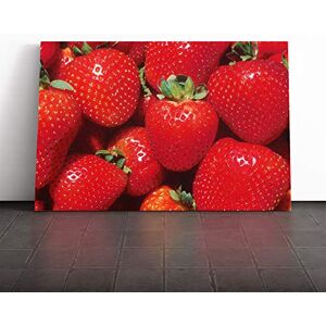 Big Box Art Strawberries Canvas Print Gallery Wrapped 30mm Frame Wall Art 20x14 inches Ready to Hang Modern Still Life Picture Living Room Bedroom Lounge Office Big Box Art Strawberries Canvas Print Gallery Wrapped 30mm Frame Wall Art 20x14 inches Ready to Hang Modern Still Life Picture Living Room Bedroom Lounge Office