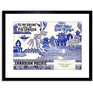 Wee Blue Coo 9x7 '' CANADIAN PACIFIC WILLOW PATTERN THOMAS COOK FRAMED ART PRINT F97X1359 Wee Blue Coo 9x7 '' CANADIAN PACIFIC WILLOW PATTERN THOMAS COOK FRAMED ART PRINT F97X1359