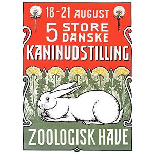 Wee Blue Coo Advertising Exhibition Animals Rabbits Copenhagen Zoo Denmark Art Print Poster Wall Decor 12X16 Inch Wee Blue Coo Advertising Exhibition Animals Rabbits Copenhagen Zoo Denmark Art Print Poster Wall Decor 12X16 Inch