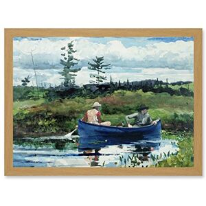 Artery8 - Winslow Homer The Blue Boat - Framed Art Print Artery8 - Winslow Homer The Blue Boat - Framed Art Print