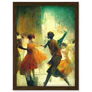 Doppelganger33 LTD 1950's Jazz Club Dancers Degas Style Painting Artwork Framed Wall Art Print A4 Doppelganger33 LTD 1950's Jazz Club Dancers Degas Style Painting Artwork Framed Wall Art Print A4
