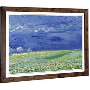 Big Box Art Framed Print of Vincent Van Gogh Wheatfield Under Thunderclouds Design Wall Art Picture Home Decor for Kitchen, Living Room, Bedroom, Hallway, Walnut, A2 / 24.5x18 Inch / 62x45cm Big Box Art Framed Print of Vincent Van Gogh Wheatfield Under Thunderclouds Design Wall Art Picture Home Decor for Kitchen, Living Room, Bedroom, Hallway, Walnut, A2 / 24.5x18 Inch / 62x45cm