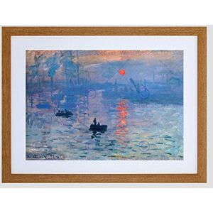 Wee Blue Coo Claude Monet Impression Sunrise Old Master Framed Wall Art Print Wee Blue Coo Claude Monet Impression Sunrise Old Master Framed Wall Art Print