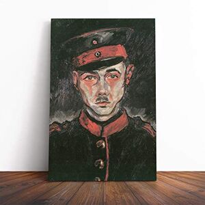 Big Box Art Canvas Print Wall Art Walter Gramatte Self Portrait as a Soldier Mounted & Stretched Box Frame Picture Home Decor for Kitchen, Living Room, Bedroom, Hallway, Multi-Colour, 30x20 Inch Big Box Art Canvas Print Wall Art Walter Gramatte Self Portrait as a Soldier Mounted & Stretched Box Frame Picture Home Decor for Kitchen, Living Room, Bedroom, Hallway, Multi-Colour, 30x20 Inch
