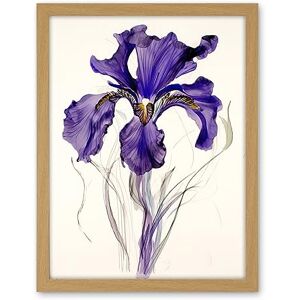 Artery8 Iris Reticulata Watercolour Flower Bloom Drawing Artwork Framed Wall Art Print 18X24 Inch Artery8 Iris Reticulata Watercolour Flower Bloom Drawing Artwork Framed Wall Art Print 18X24 Inch