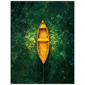 Artery8 Emerald Cove Cave Gold Sunlight Boat Aerial View For Living Room Large Wall Art Poster Print Thick Paper 18X24 Inch Artery8 Emerald Cove Cave Gold Sunlight Boat Aerial View For Living Room Large Wall Art Poster Print Thick Paper 18X24 Inch