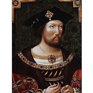 Fine Art Prints Kunstdruck im Hochformat, Motiv: Junger König Henry VIII, England, königliche historische Malerei, ungerahmt, Wandkunst, Poster, Heimdekoration, Premium Fine Art Prints Kunstdruck im Hochformat, Motiv: Junger König Henry VIII, England, königliche historische Malerei, ungerahmt, Wandkunst, Poster, Heimdekoration, Premium